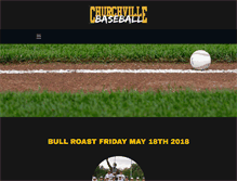 Tablet Screenshot of churchvillebaseball.com